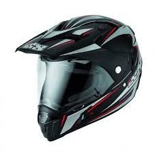 IXS PŘILBA HX 297 BLACK/WHITE/RED