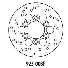 BRZDOVÝ KOTOUČ GOLDFREN 925-003F PŘEDNÍ 180 MM