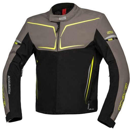 SPORTOVNÍ BUNDA IXS TS-PRO-ST-PLUS X55060 BLACK-ANTHRACITE-LIME 2XL