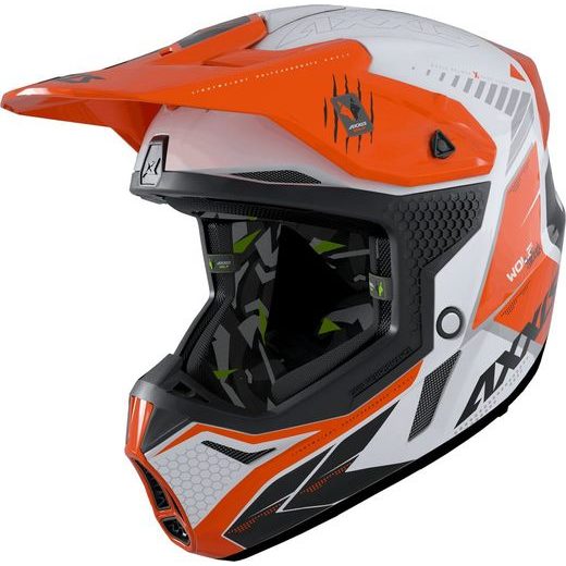AXXIS PŘILBA WOLF ABS STAR TRACK A4 GLOSS ORANGE
