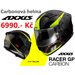 AXXIS PŘILBA RACER GP CARBON SV SPIKE A3 GLOSS FLUO YELLOW