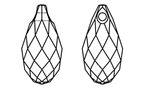 SWAROVSKI 6010 Briolette Pendant