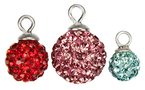 Rhinestone pave pendants