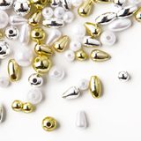 Metallic plastic beads for the magic pearl