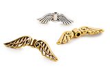 Metal angel wings bead charms