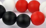 Czech glass pressed round beads