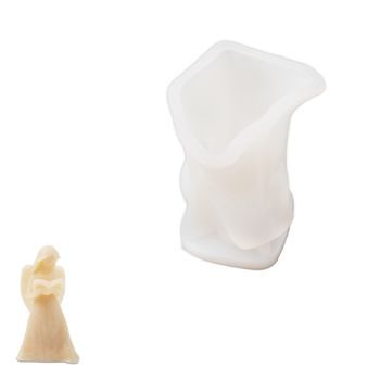 Silicone mould for creative clays in the shape of an angel with a book 70x60x105mm