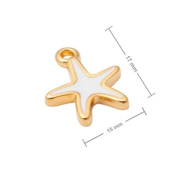 Manumi pendant starfish 17x15mm gold-plated