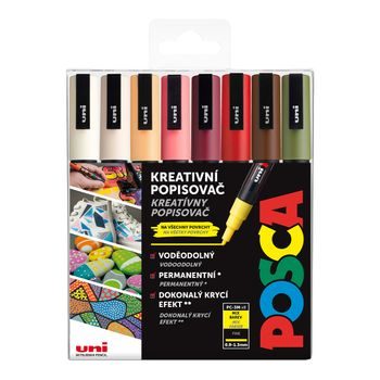 POSCA markers set 3M earthy colors 8pcs