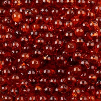 Amber bead round 6mm cognac