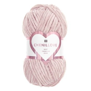 Chenille yarn Chenillove colour shade 005 pink