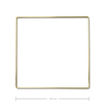 Metal frame square for macramé 20cm