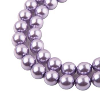Glass pearls 8mm purple