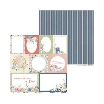Set of double-sided papers for scrapbook 30x30cm 12 sheets P13 Sugar and Spice