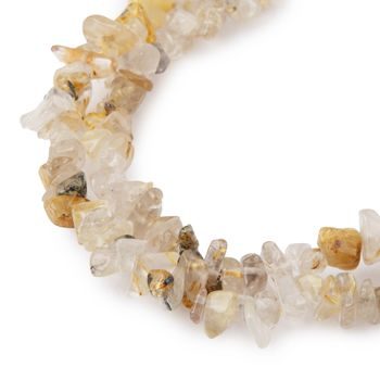 Golden Rutilated Quartz crystal chips 80cm