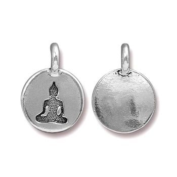 TierraCast pendant Buddha antique silver