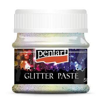 PENTART glitter paste fine 50ml rainbow