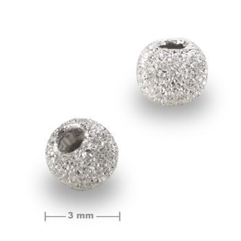 Sterling silver 925 bead stardust 3mm No.394