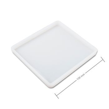 Silicone mould for casting creative clay square 130x10mm