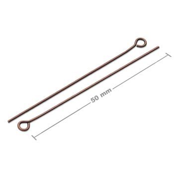 Eyepins 50mm antique copper