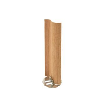 Rose wood candle wick from with a metal holder 30x80mm
