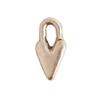 Nunn Design pendant heart 14x7mm silver-plated