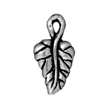 TierraCast pendant Ivy Leaf antique silver