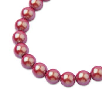 Preciosa kulatá perla MAXIMA 10mm Pearlescent Red