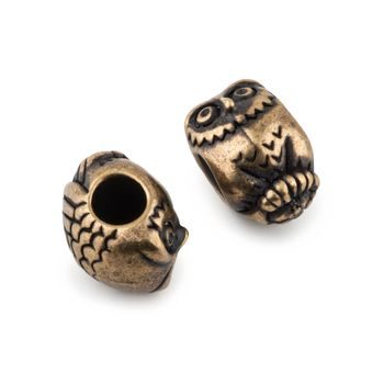 TierraCast bead Owl Euro staromosaz