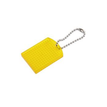Náhradní klíčenka s řetízkem k pixel hobby žlutá