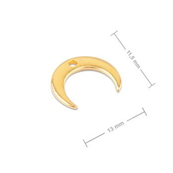 Manumi pendant half-moon 13x11.5mm gold-plated