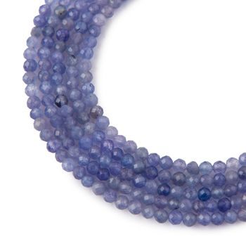 Tanzanite faceted beads 4mm