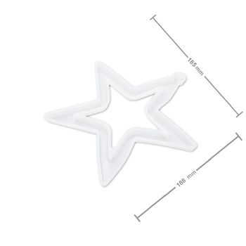 Silicone mould for casting creative clay star 188x185x11mm