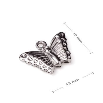 Stainless steel 316L pendant butterfly