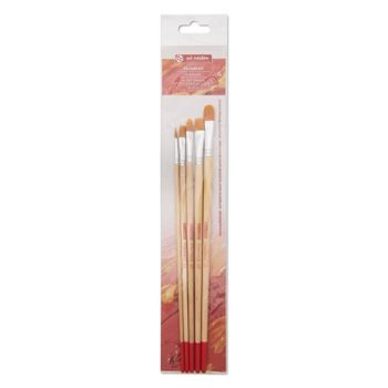 Van Gogh round brushes with synthetic hair for details for aquarelle 3pcs