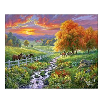 Painting by numbers sunny meadow