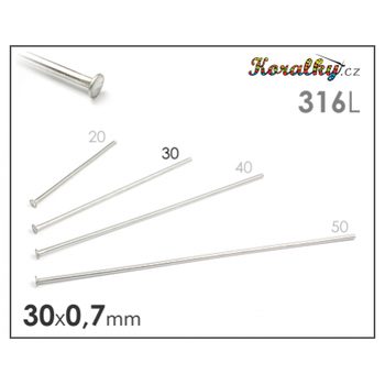 Jewellery headpins 316L - 30 mm