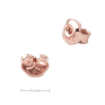 Silver earnut rose gold-plated butterfly 4.5mm No.916