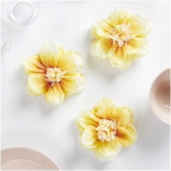 Tissue paper flowers kit - violas diameter 13 cm