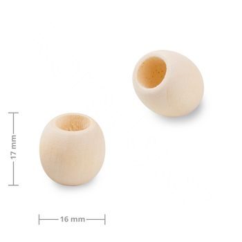 Wooden beads barrels with large whole 20x12mm