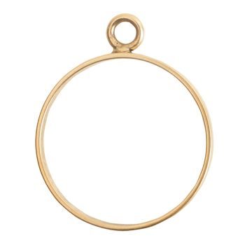 Nunn Design circular frame 31x25mm gold-plated