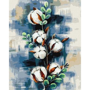 Painting by numbers picture cotton plant 40x50cm
