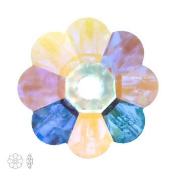 Preciosa MC sew-on flowers 10mm Crystal AB