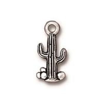TierraCast pendant Saguaro Cactus antique silver
