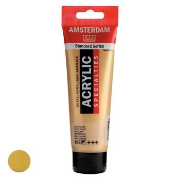 Amsterdam akrylová barva v tubě Standart Series 120 ml 802 Light Gold