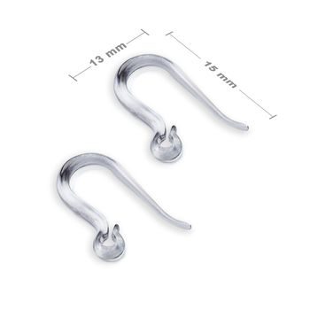 Fish hook earwires Flexifun 15x13mm