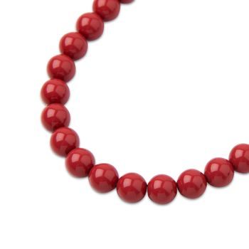 Preciosa guľatá perla MAXIMA 4mm Crystal Cranberry