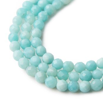 Amazonite 6 mm faceted