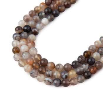 Botswana Agate beads 4mm