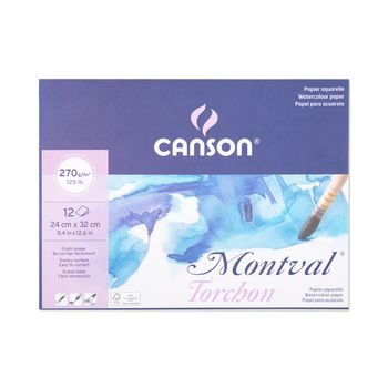 Canson sketch pad Montval 12 sheets 24x32cm 270g/m² glued